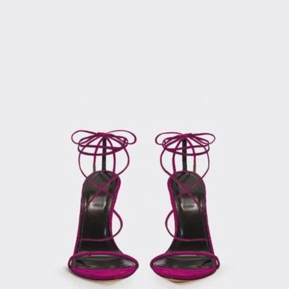 IRO Purple Suede Sandals - Picture 1 of 11